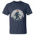 Christmas Bigfoot T Shirt Sasquatch with Santa Hat Xmas Tree Lights - Wonder Print Shop