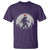 Christmas Bigfoot T Shirt Sasquatch with Santa Hat Xmas Tree Lights - Wonder Print Shop
