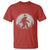 Christmas Bigfoot T Shirt Sasquatch with Santa Hat Xmas Tree Lights - Wonder Print Shop