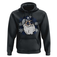 Cowboy Santa Christmas Hoodie Cool Retro Dallas Football Fans Funny Holiday Gift - Wonder Print Shop