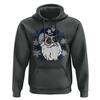 Cowboy Santa Christmas Hoodie Cool Retro Dallas Football Fans Funny Holiday Gift - Wonder Print Shop