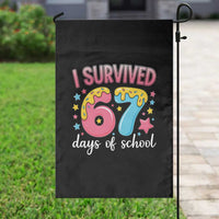 I Survived 67 Days of School Garden Flag Cute 6 7 Six Seven Chaos Survivor for Students Teachers - Wonder Print Shop