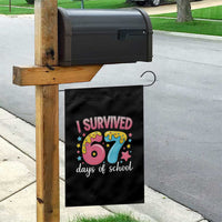 I Survived 67 Days of School Garden Flag Cute 6 7 Six Seven Chaos Survivor for Students Teachers - Wonder Print Shop
