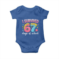I Survived 67 Days of School Baby Onesie Cute 6 7 Six Seven Chaos Survivor for Students Teachers - Wonder Print Shop