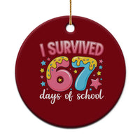 I Survived 67 Days of School Ceramic Ornament Cute 6 7 Six Seven Chaos Survivor for Students Teachers - Wonder Print Shop
