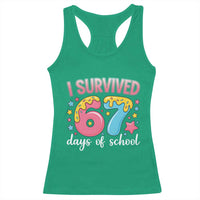 I Survived 67 Days of School Racerback Tank Top Cute 6 7 Six Seven Chaos Survivor for Students Teachers - Wonder Print Shop
