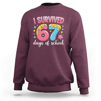 I Survived 67 Days of School Sweatshirt Cute 6 7 Six Seven Chaos Survivor for Students Teachers - Wonder Print Shop