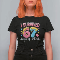 I Survived 67 Days of School T Shirt For Women Cute 6 7 Six Seven Chaos Survivor for Students Teachers - Wonder Print Shop
