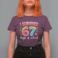 I Survived 67 Days of School T Shirt For Women Cute 6 7 Six Seven Chaos Survivor for Students Teachers - Wonder Print Shop