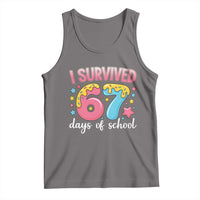 I Survived 67 Days of School Tank Top Cute 6 7 Six Seven Chaos Survivor for Students Teachers - Wonder Print Shop