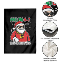 Feeling 67 This Christmas Garden Flag Funny Cool Santa Six Seven Meme Holiday - Wonder Print Shop