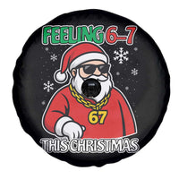 Feeling 67 This Christmas Spare Tire Cover Funny Cool Santa Six Seven Meme Holiday - Wonder Print Shop