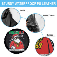 Feeling 67 This Christmas Spare Tire Cover Funny Cool Santa Six Seven Meme Holiday - Wonder Print Shop