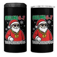 Feeling 67 This Christmas 4 in 1 Can Cooler Tumbler Funny Cool Santa Six Seven Meme Holiday - Wonder Print Shop