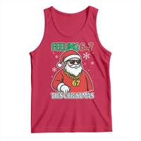 Feeling 67 This Christmas Tank Top Funny Cool Santa Six Seven Meme Holiday - Wonder Print Shop