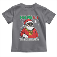 Feeling 67 This Christmas Toddler T Shirt Funny Cool Santa Six Seven Meme Holiday - Wonder Print Shop