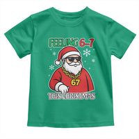 Feeling 67 This Christmas Toddler T Shirt Funny Cool Santa Six Seven Meme Holiday - Wonder Print Shop
