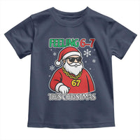 Feeling 67 This Christmas Toddler T Shirt Funny Cool Santa Six Seven Meme Holiday - Wonder Print Shop