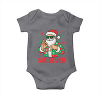 Cool Santa Six Seven Meme Christmas Baby Onesie Funny 67 Holiday Hand Sign with Hipster Vibes - Wonder Print Shop