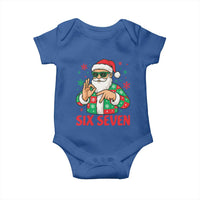Cool Santa Six Seven Meme Christmas Baby Onesie Funny 67 Holiday Hand Sign with Hipster Vibes - Wonder Print Shop