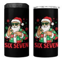 Cool Santa Six Seven Meme Christmas 4 in 1 Can Cooler Tumbler Funny 67 Holiday Hand Sign with Hipster Vibes - Wonder Print Shop