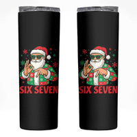 Cool Santa Six Seven Meme Christmas Skinny Tumbler Funny 67 Holiday Hand Sign with Hipster Vibes - Wonder Print Shop
