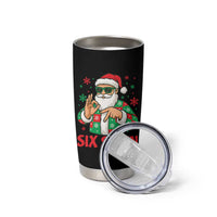 Cool Santa Six Seven Meme Christmas Tumbler Cup Funny 67 Holiday Hand Sign with Hipster Vibes - Wonder Print Shop