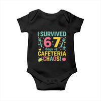 I Survived 67 Days of Cafeteria Chaos Baby Onesie Funny School Lunch Duty - Wonder Print Shop