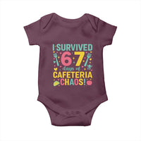 I Survived 67 Days of Cafeteria Chaos Baby Onesie Funny School Lunch Duty - Wonder Print Shop