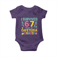 I Survived 67 Days of Cafeteria Chaos Baby Onesie Funny School Lunch Duty - Wonder Print Shop