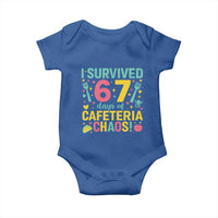 I Survived 67 Days of Cafeteria Chaos Baby Onesie Funny School Lunch Duty - Wonder Print Shop