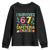 I Survived 67 Days of Cafeteria Chaos Youth Sweatshirt Funny School Lunch Duty - Wonder Print Shop