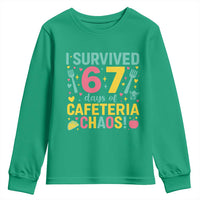 I Survived 67 Days of Cafeteria Chaos Youth Sweatshirt Funny School Lunch Duty - Wonder Print Shop
