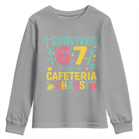 I Survived 67 Days of Cafeteria Chaos Youth Sweatshirt Funny School Lunch Duty - Wonder Print Shop