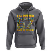 Funny School Bus Driver Hoodie I Survived 67 Days of School - Wonder Print Shop