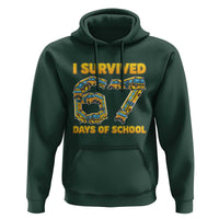 Funny School Bus Driver Hoodie I Survived 67 Days of School - Wonder Print Shop