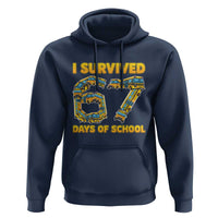 Funny School Bus Driver Hoodie I Survived 67 Days of School - Wonder Print Shop