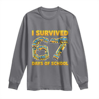 Funny School Bus Driver Long Sleeve Shirt I Survived 67 Days of School - Wonder Print Shop