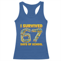Funny School Bus Driver Racerback Tank Top I Survived 67 Days of School - Wonder Print Shop