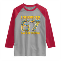 Funny School Bus Driver Raglan Shirt I Survived 67 Days of School - Wonder Print Shop