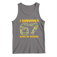 Funny School Bus Driver Tank Top I Survived 67 Days of School - Wonder Print Shop