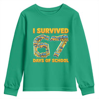 Funny School Bus Driver Youth Sweatshirt I Survived 67 Days of School - Wonder Print Shop