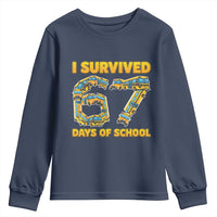 Funny School Bus Driver Youth Sweatshirt I Survived 67 Days of School - Wonder Print Shop
