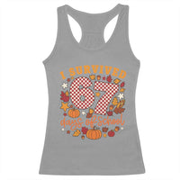 I Survived 67 Days of School Racerback Tank Top Autumn Fall Leaves Back To School - Wonder Print Shop