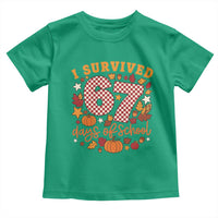 I Survived 67 Days of School Toddler T Shirt Autumn Fall Leaves Back To School - Wonder Print Shop