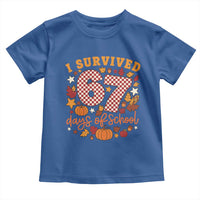 I Survived 67 Days of School Toddler T Shirt Autumn Fall Leaves Back To School - Wonder Print Shop