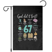 God Did It First 6 7 Garden Flag Funny Christian Bible Verse Meme 67 References - Wonder Print Shop