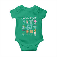 God Did It First 6 7 Baby Onesie Funny Christian Bible Verse Meme 67 References - Wonder Print Shop