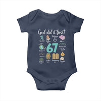 God Did It First 6 7 Baby Onesie Funny Christian Bible Verse Meme 67 References - Wonder Print Shop