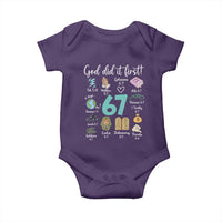 God Did It First 6 7 Baby Onesie Funny Christian Bible Verse Meme 67 References - Wonder Print Shop